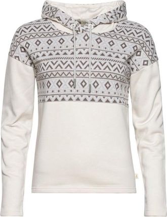 Chillaz Wallis Ornament Hoodie f&uuml;r Damen | grau/wei&szlig;
