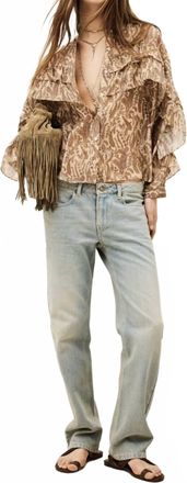 BA&SH Tunella Shirt In Off White