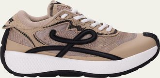 Loewe Mens Pogo Mix-Media Sneakers