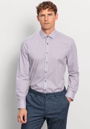 Olymp Businesshemd OLYMP Level Five body fit, Herren, Gr. 40, N-Gr, rosa (hellrose), Web, Obermaterial: 97% Baumwolle, 3% Elastolefin, 2-Knopf-Manschette, H