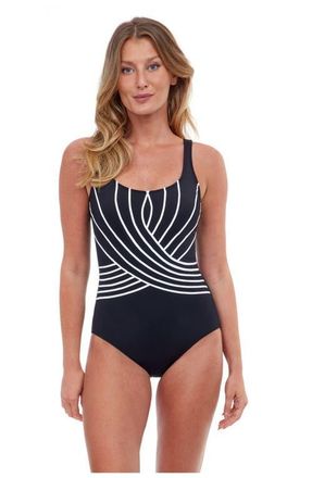 Gottex Embrace Surplice One Piece in Black at Nordstrom, Size 14