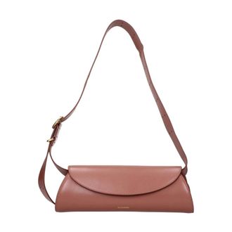 Jil Sander Borsa a spalla in pelle con patta - - Bags - Donna - Rosa - ONE SIZE