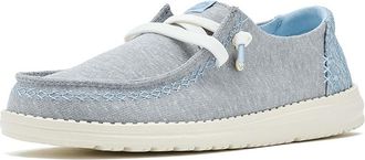 Hey Dude Wendy Break Surf Jersey Womens Flat Shoes Heather Grey/Multi : 11 M, Textile