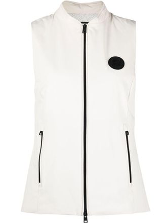 Woolrich Bodywarmer met logopatch - Wit