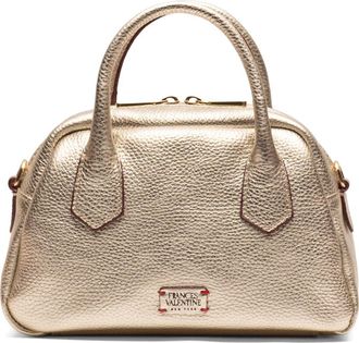 Frances Valentine Mini Metallic Leather Bowler Bag in Gold at Nordstrom