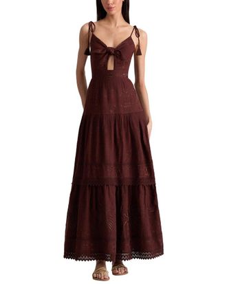 Alice & Olivia Alice + Olivia Minka Linen-Blend Maxi Dress