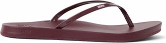Reef Womens Cushion Slim Flip Flop In Cabernet Crush