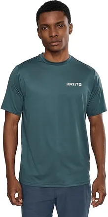 Hurley Hybrid Upf Short Sleeve Mens Swimwear Sets Grey Teal : 2XL, Polyester/Spandex