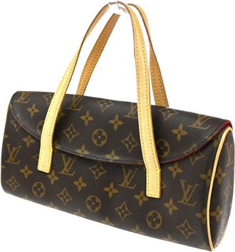 Louis Vuitton Sonatine Handbag Monogram Canvas Brown Canvas Handbag (Pre-Owned)