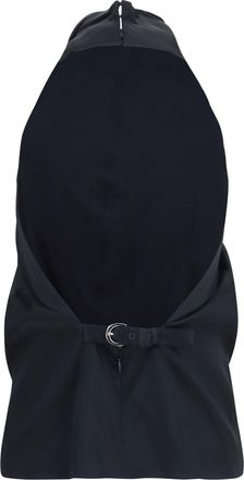 Khaite Womens Rone Top Black Acetate; Viscose