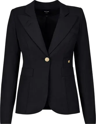 Smythe single-breasted blazer - women - Elastane/Viscose/Polyester/Cupro - 2 - Black