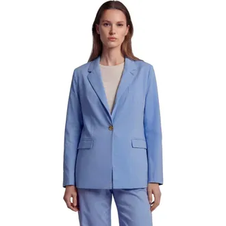 Lords of Harlech Womens Tailored Blazer in Blue at Nordstrom, Size 14