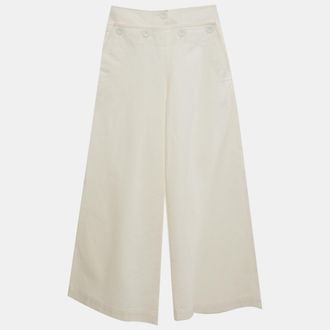 Max Mara Off White Denim Flared Jeans