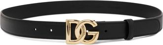 Dolce & Gabbana Dames, Accessoires, Zwart, Maat: 85 CM Leer