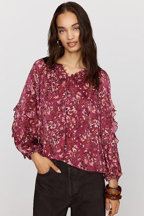 Rebecca Taylor Brooke Ruffle Bubble Blouse