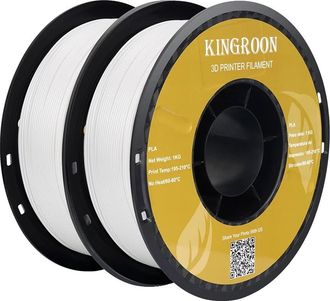 OEM Filamento Para Impresi&oacute;n 3d, Pla Ecol&oacute;gico, 1,75 Mm De Di&aacute;metro, 2 Rollos, Blanco