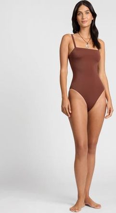 Onia Isabel One Piece in Cappuccino at Nordstrom, Size X-Small