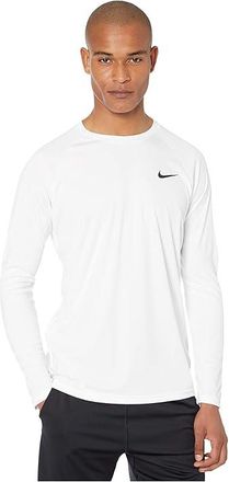 Nike Essential Long Sleeve Hydroguard Mens Swimwear White : 2XL, Polyester