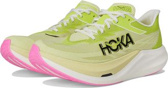 Hoka One One Rocket X 3 Running Shoes Sunlight/Neon Hoka Citrus : Mens 10.5 - Womens 11.5 Medium, Textile