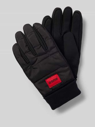 HUGO BOSS Handschuhe mit Anti-Rutsch-Beschichtung Modell JAKOTA in Black, Gr&ouml;&szlig;e 8