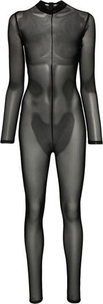 Alchemy x Lia Aram mesh jumpsuit - women - Polyester/Polyamide - S - Black