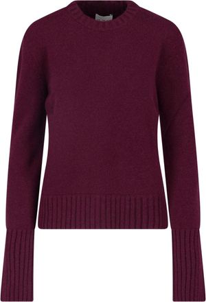 SA SU PHI Burgundy Crewneck Cashmere Sweater