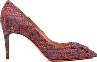 Santoni Pump met spitse neus - Dames - Pumps - Rood - 37 EU - Schoenen