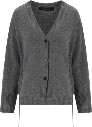 Federica Tosi CARDIGAN CON LACCI GRIGIO FEDERICA TOSI