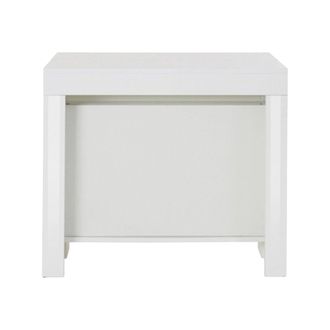 Dmora Dmora - Mesa Extensible Dguigo, Consola Extensible Hasta 12 Asientos, Mesa Con Soporte De Extensi&oacute;n, 100% Made In Italy, Cm 51/300x90h77, Blanco Brill