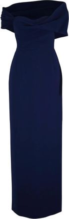 Carolina Herrera Abito da sera con spalle scoperte - Blu