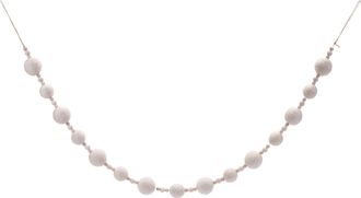 Melrose International Fabric Ball String Garland (Set of 2) - Beige