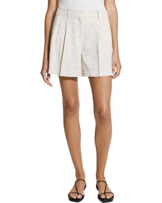 Theory Fluid Linen-Blend Short
