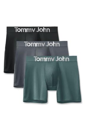 Tommy John 3-Pack 360 Sport Micro 6-Inch boxer Briefs in Black,turbulence,mallard Green at Nordstrom, Size X-Large