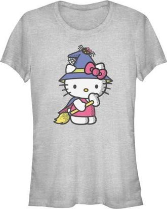 Hello Kitty Juniors Hello Kitty Halloween Party Costume T Shirt in Athletic Heather at Nordstrom, Size Xx-Large
