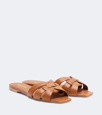 Saint Laurent Tribute Nu Pieds 05 leather slides
