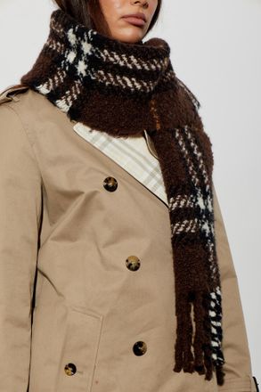 Burberry Wool Scarf, Unisex, Brown