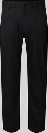 Boss Orange by Hugo Boss BOSS Orange Tapered Chino mit Viskose-Anteil Modell CHINO-TAPERED in Black, Größe 31/32