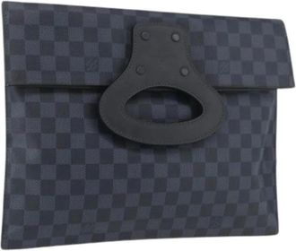Louis Vuitton Pre-owned Clutches, female, Black, Size: ONE SIZE Pre-owned Canvas Clutch