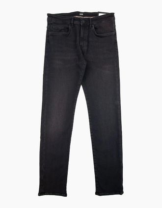 HUGO BOSS Mens Hugo Boss Delaware3-1-200 Slim Fit Jeans Dark Grey 015 - Black - Size: W40-L32