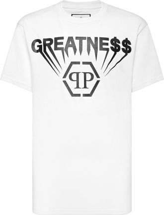 Philipp Plein Printed Round Neck T-Shirt Greatness