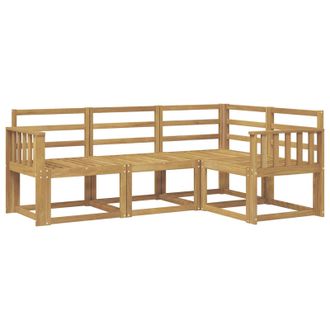 vidaXL Conjunto De Sof&aacute;s De Exterior 4 Pcs Blanco Vidaxl
