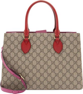 Gucci Gg Supreme Linea A Small Tote (Authentic Pre-Loved)