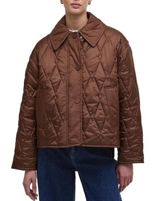 Barbour Bernadette quilted shell jacket Size S