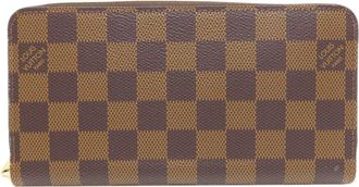 Louis Vuitton Damier Damier Canvas Ebene Damier Canvas Long Wallet (Bi-Fold) (Pre-Owned)
