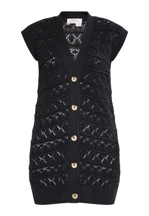 Usha Waistcoat Dames zwart