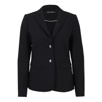 Betty Barclay Jassen, Dames, Zwart, 4Xl, Leer, Getailleerde Blazer met Lange Mouwen