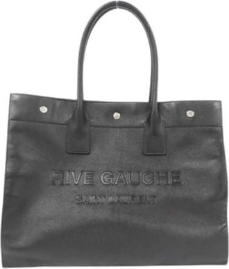 Saint Laurent Pre-owned Tote Bags, female, Black, Size: ONE SIZE Pre-owned Vintage Tote Bag