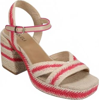 Vaneli Womens Mahira Block Espadrille Heels In Fushia/natural