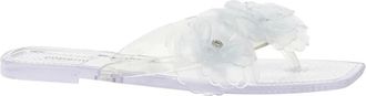 Coperni Silicone Flower Flat Sandalen - Dames - Slippers - Wit - 36 EU - Schoenen