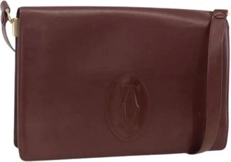 Cartier Pre-owned Cross Body Bags, female, Red, Size: ONE SIZE Pre-owned Vintage Shoulder Bag